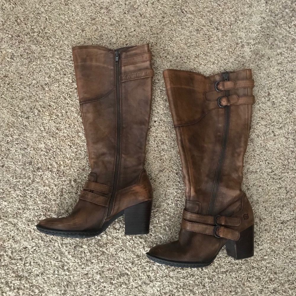 Born tall brown boots